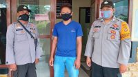 Pembobol SMK Negeri 1 Dente Teladas berinisial MS (33), saat berada di Mapolsek Dente Teladas