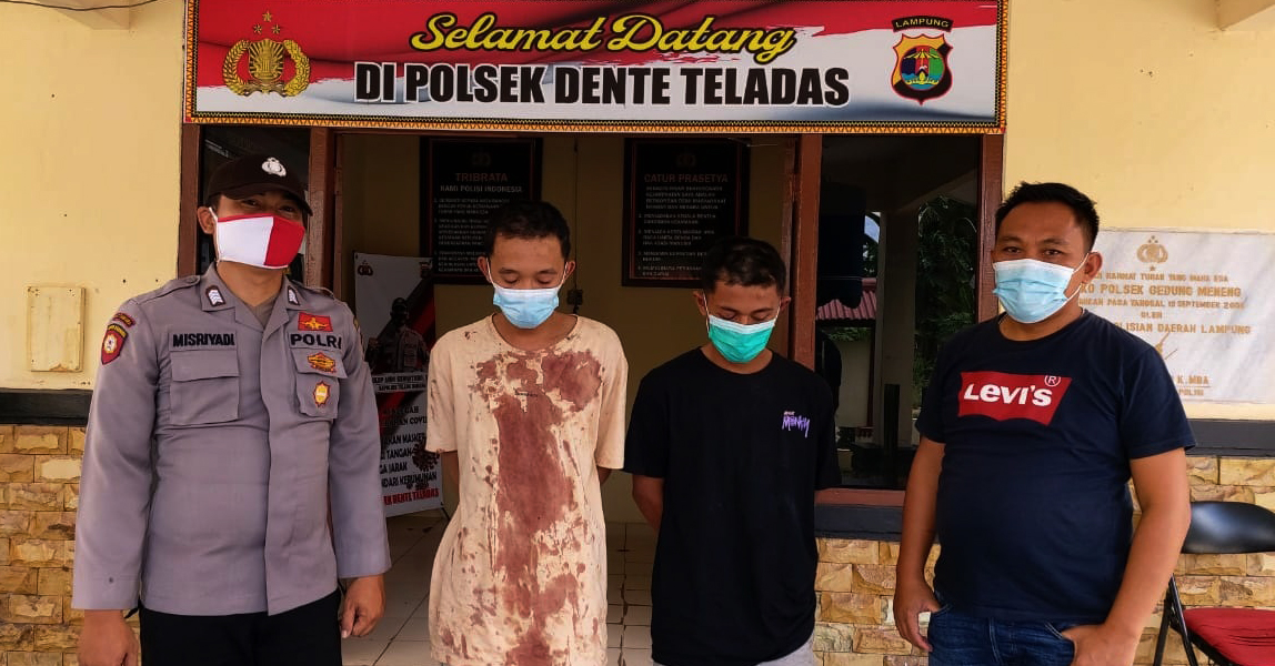 Dua pemuda berinisial RB (22) dan HD (20), yang dibekuk Polsek Dente Teladas