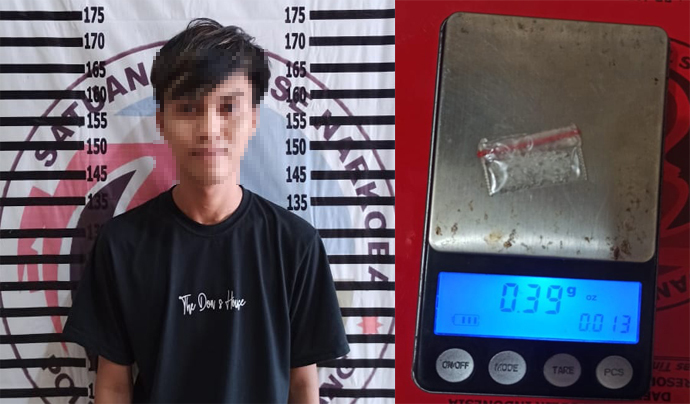 Oknum mahasiswa berinisial JP (20), yang kedapatan membawa narkoba jenis sabu ke Islamic Center