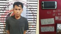 Bandar narkoba berinisial MN als JN (33) yang dibekuk Polisi dengan BB bukti transfer