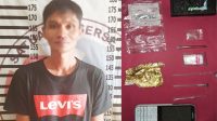 Terduga bandar narkoba berinisial SI (32), yang berhasil dibekuk petugas