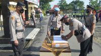 Pejabat Baru Kasat Polair menandatangani pakta integritas