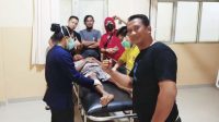Terduga pelaku curanmor berinisial AP als PI (35), yang dilumpuhkan dengan timah panas oleh petugas karena melawan