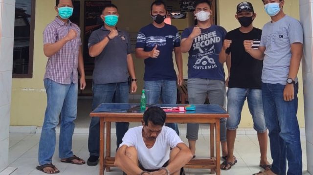 Seorang pria lansia berumur 63 tahun berinisial SN als KR, yang diciduk Polisi
